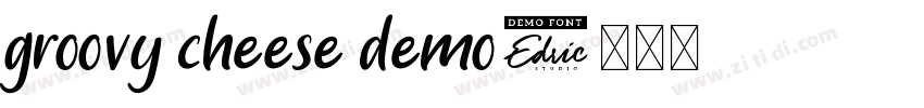 groovy cheese demo字体转换